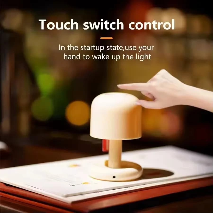 USB-tölthető gomba LED éjszakai fény, naplemente mód